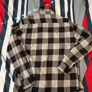 Sonoma Black and Gray Plaid Shirt